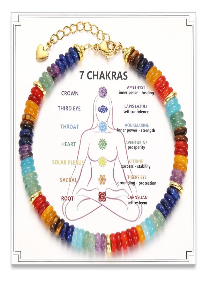 Korotho Chakra Bracelet for Women, Crystals and Healing Stones Crystal Bracelet Anxiety Relief Items for Christmas Gifts 7 Chakra Bracelets Pulseras Para Mujer Spiritual Bracelets for Women Trendy - Image 1